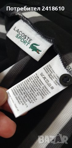 Lacoste Sport Classic Fit Pique Cotton Mens Size 3 - S НОВО! ОРИГИНАЛ! Мъжка Тениска!, снимка 5 - Тениски - 41773570