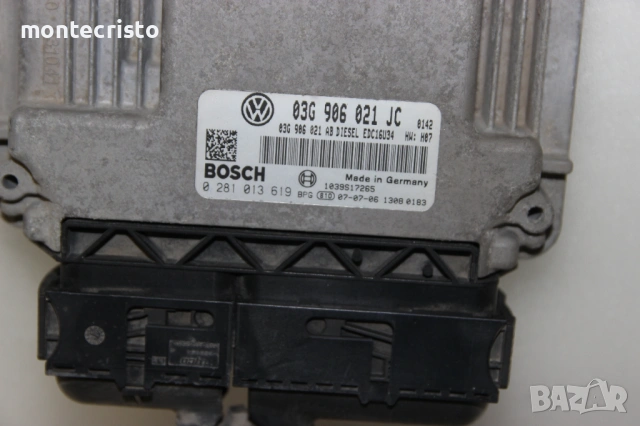 Моторен компютър Skoda Octavia / 03G906021JC / 03G 906 021 JC / 0281013619 / 0 281 013 619, снимка 2 - Части - 53644291