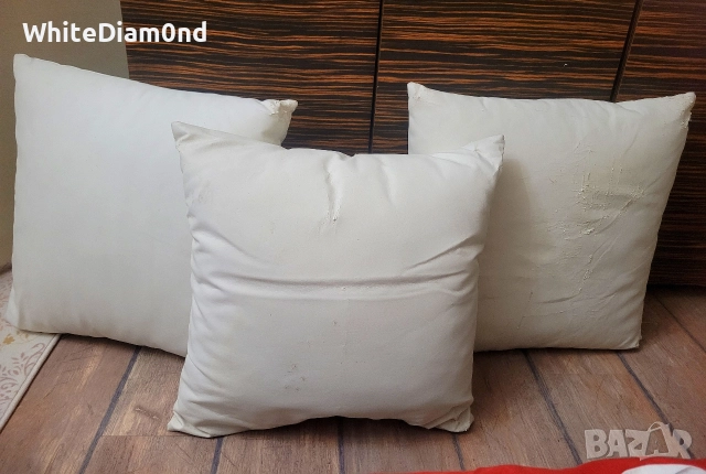 Комплект 3 декоративни възглавници 50/50 за нови калъфки