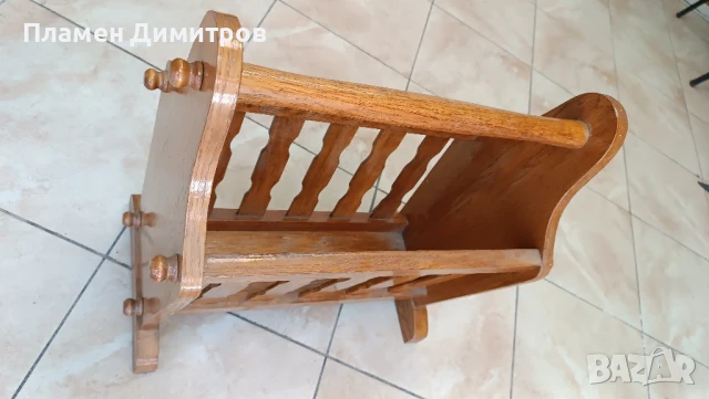 Стойки за вестници, списания, грамофонни плочи 2 броя., снимка 2 - Антикварни и старинни предмети - 51260007