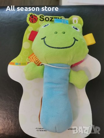 Sozzy плюшена играчка дрънкалка за бебе бебета 0-12м., снимка 5 - Плюшени играчки - 41339483
