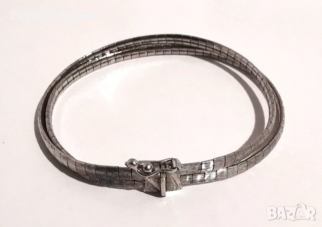 Сребърна Елегантна Гривна Винтидж Ръчна работа проба 800, снимка 2 - Гривни - 52649009