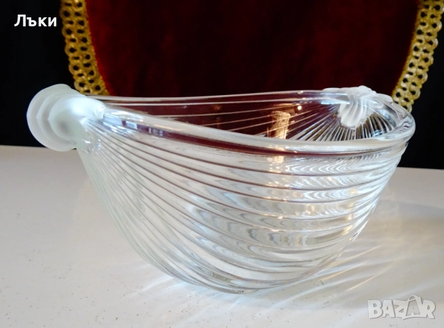 Кристална купа за сервиране VTG Mikasa. , снимка 7 - Антикварни и старинни предмети - 52147216