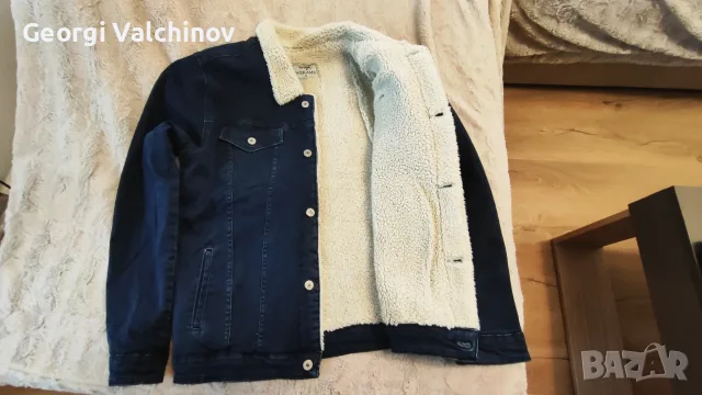 Дънково яке с подплата , снимка 3 - Якета - 56353400