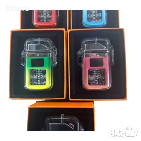 Елегантна прозрачна ветроустойчива запалка с LED светлинки, снимка 18 - Аксесоари и консумативи - 52483346