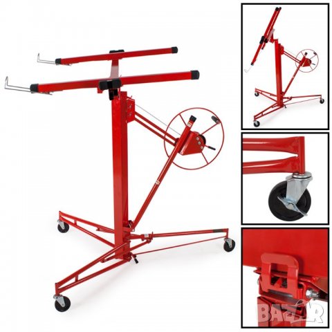 Повдигач / подемник за гипсокартон и плоскости, височина до 335 см, снимка 3 - Други инструменти - 34852765