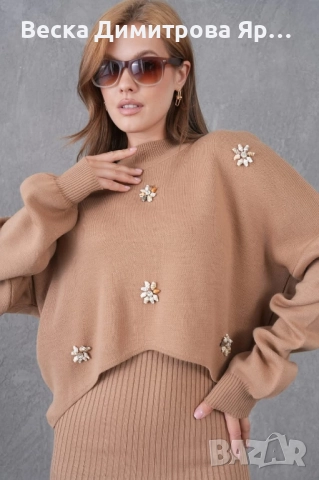 Рокля с пуловер, снимка 4 - Рокли - 52576958