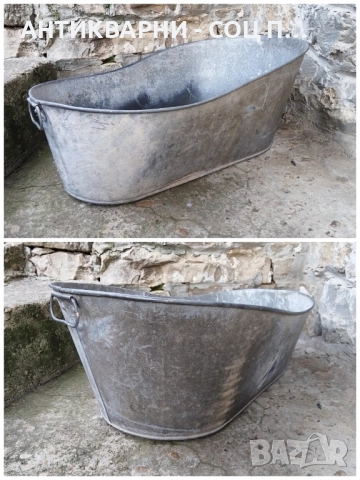Старо Соц Подцинковано Бебешко Корито / 4 кг. , снимка 5 - Антикварни и старинни предмети - 52250330