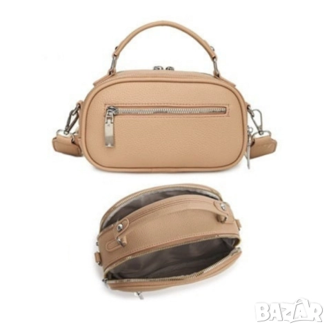 Модерна дамска чанта с ципове в различни цветове, снимка 5 - Чанти - 52098252