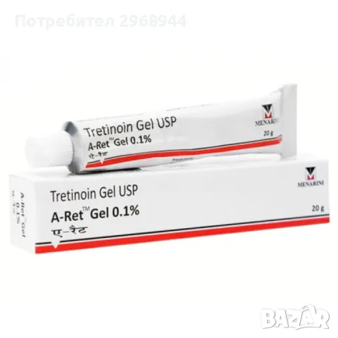 Гел, Menarini, Против бръчки, акне, Третиноин 