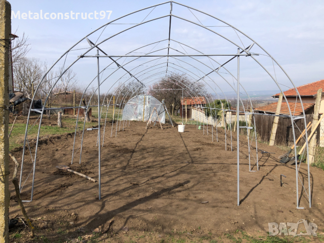 Оранжерии “Металконструкт97” / Оранжерия с Израелски полиетилен.(4,6,8 метра ширини), снимка 4 - Оранжерии - 43818072