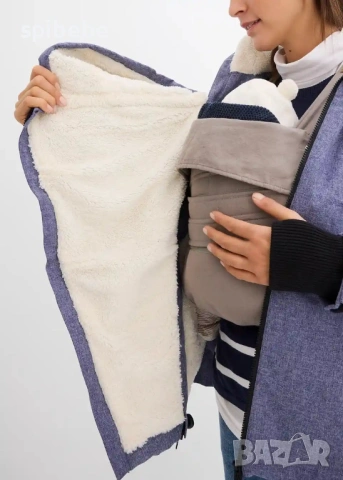 Ново зимно яке за бременни и бебеносене Bonprix размер M/L 40, снимка 5 - Якета - 53030939