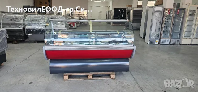 Месарска хладилна витрина 200х110 