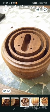 табакера / кутия за цигари с дърворезба , снимка 2 - Антикварни и старинни предмети - 52682825