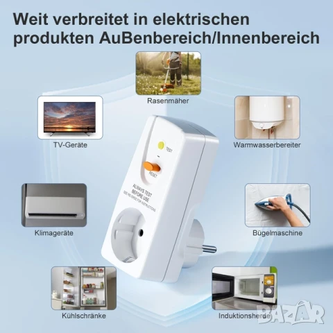 Kонтакт защита от токови удари 2бр. 220-250V AC, макс мощност 4000W, снимка 4 - Ключове, контакти, щепсели - 50934766