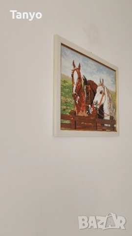 Гоблен:45-35 см., снимка 4 - Гоблени - 52626973