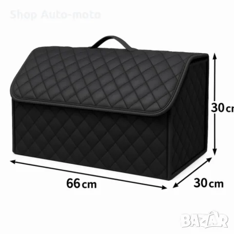 LUX кожен органайзер Automat, Сгъваем, Черен, 66x30x30см, снимка 3 - Аксесоари и консумативи - 49884024