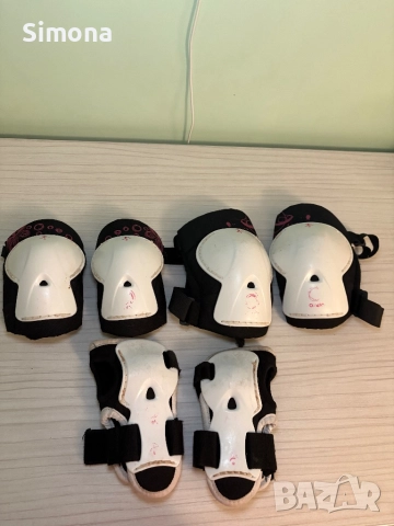 Ролери с комплект протектори – запазени, снимка 2 - Ролери, кънки - 51860323