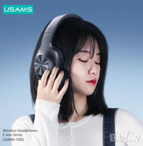 Безжични блутут слушалки USAMS-YX05 / черни, снимка 3 - Bluetooth слушалки - 44515557
