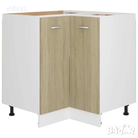 vidaXL Ъглов долен шкаф "Lyon" дъб сонома 75,5x75,5x81,5 см, инженерно дърво