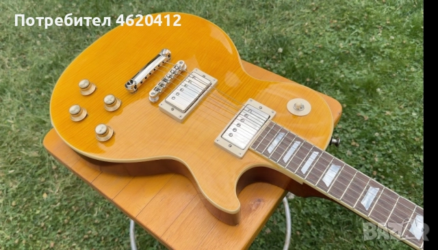 Epiphone Kirk Hammett "Greeny" Les Paul Standard китара с кейс, снимка 3 - Китари - 52023771