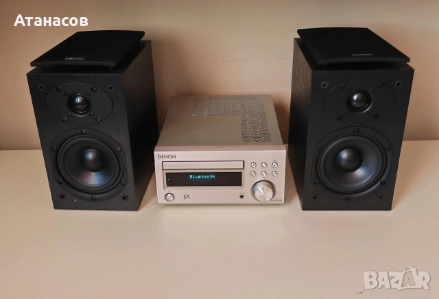 Микро Hi-Fi система Denon RCD-M41DAB + Тонколони SC-M41 Bluetooth & DAB+, снимка 2 - Аудиосистеми - 53660989