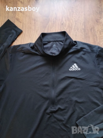 Adidas Own The Run 1/2 Zip Long Sleeve - страхотна мъжка блуза ХЛ КАТО НОВА, снимка 3 - Спортни дрехи, екипи - 52956890