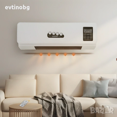 Стенна печка KraftWaagen 3 в 1 – отопление и охлаждане, W, ED дисплей, дистанционно управление , снимка 4 - Климатици - 53768931