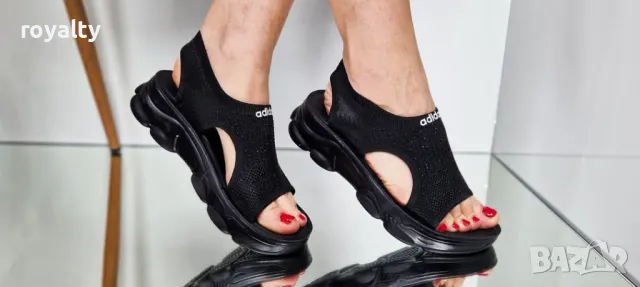 Adidas стилни черни дамски сандали , снимка 9 - Сандали - 50394062