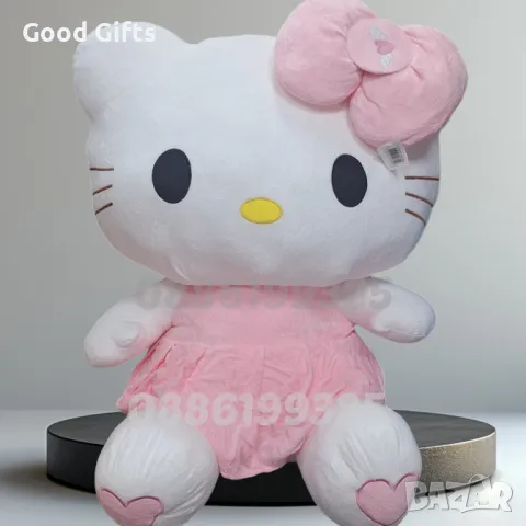 Голяма плюшена играчка Hello Kitty Розова, 120см Голяма плюшена Кити, снимка 2 - Плюшени играчки - 47458345