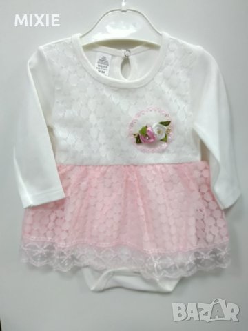 Намалена! Нова бебешка боди-рокля, снимка 1 - Бебешки рокли - 40667639
