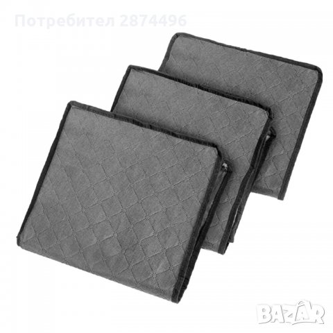 3285 Органайзер-куфар за съхранение на дрехи с цип и прозрачен капак, снимка 3 - Други стоки за дома - 35783044