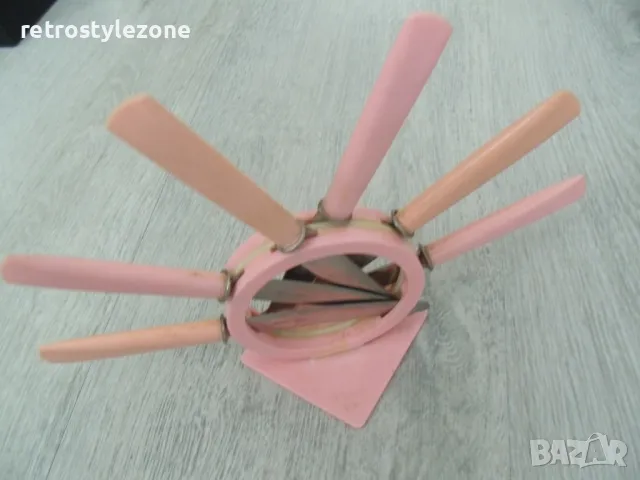 № 7914 комплект 6 броя стари прибори / ножчета   - с поставка   , снимка 5 - Други ценни предмети - 49341380