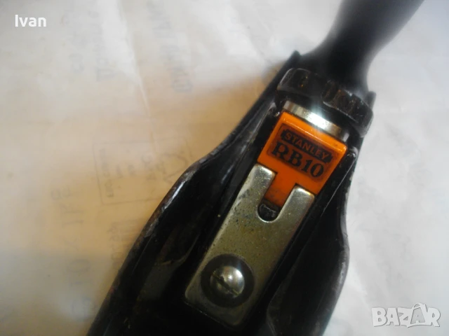 STANLEY 12-100 Made in ENGLAND НОВО ОРИГНАЛНО ПРОФИ РЪЧНО РЕНДЕ СТЕНЛИ МЕТАЛНО С НОЖ 50мм, снимка 7 - Други инструменти - 51010598