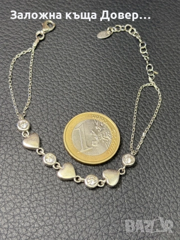 Сребърна гривна 925 silver чисто нова grivna , снимка 3 - Гривни - 55806668