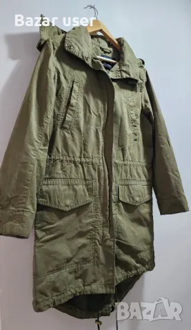 Дамска зелена парка