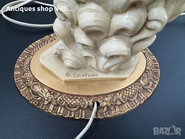 Италианска настолна лампа A. SANTINI №6963 , снимка 2 - Антикварни и старинни предмети - 50432957