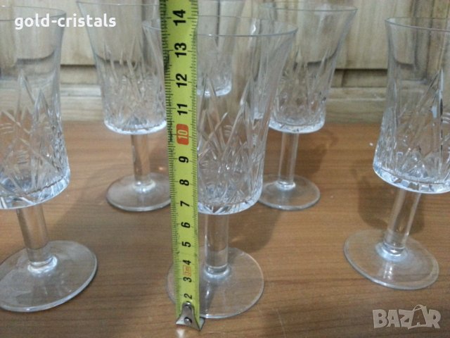 Руски кристални чаши , снимка 4 - Чаши - 35858571