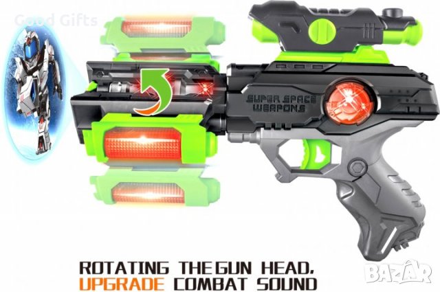 Играчка Космически пистолет с проектор и светлинни ефекти, снимка 3 - Образователни игри - 39301633
