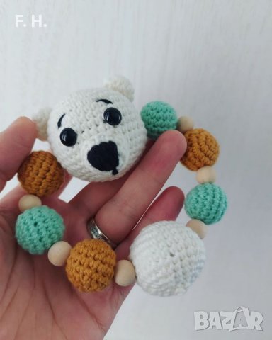 Дрънкалка или чесало за зъбки на бебе, снимка 9 - Дрънкалки и чесалки - 39337063