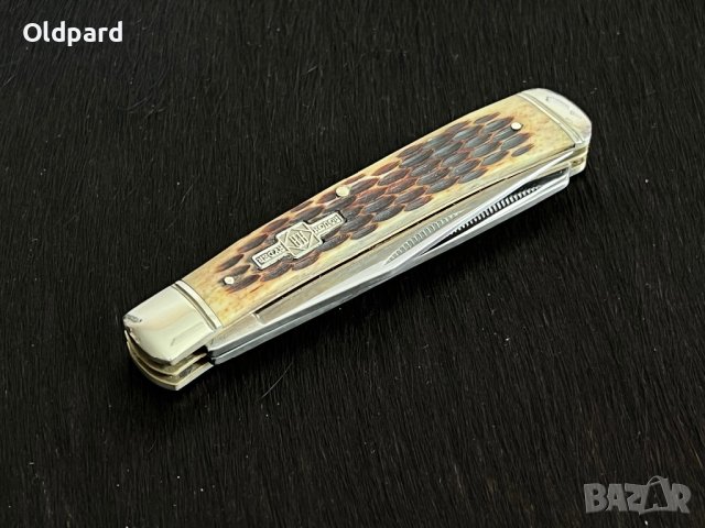 Колекционерски джобен сгъваем нож с две остриета RR Trapper Classic. (RR22034), снимка 2 - Ножове - 42457776