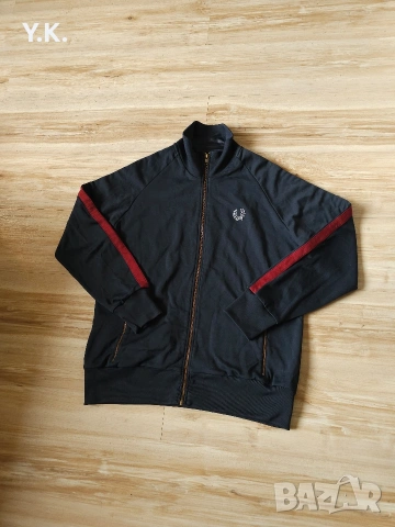 Оригинално мъжко горнище Fred Perry, снимка 2 - Спортни дрехи, екипи - 53492102