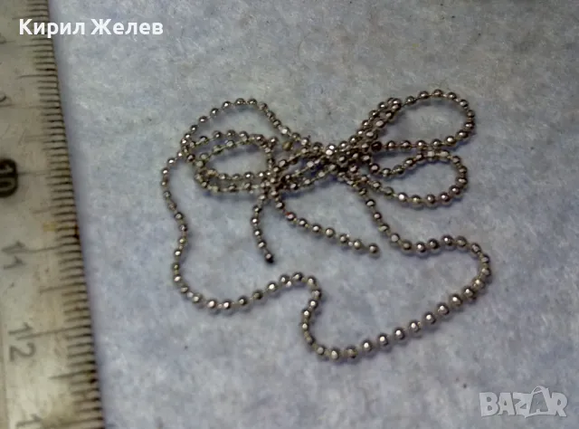 НЕЖНА ФИНА ВЕРИЖКА от БЛАГОРОДНА СТОМАНА с БЯЛА ПОЗЛАТА и НУЖДА от ЗАКОПЧАЛКА 49747, снимка 6 - Колиета, медальони, синджири - 49757258