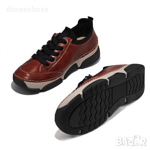 Дамски спортни обувки с връзки и цип , снимка 10 - Дамски ежедневни обувки - 53060085