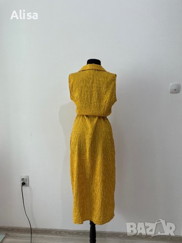 Жълта дамска рокля, снимка 5 - Рокли - 42055117