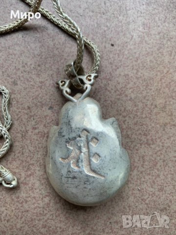 БУДА ЛОТУС  МЕДАЛЬОН ГЕРДАН КОЛИЕ АЗИЯ АМУЛЕТ ТАЛИСМАН , снимка 2 - Антикварни и старинни предмети - 41866801