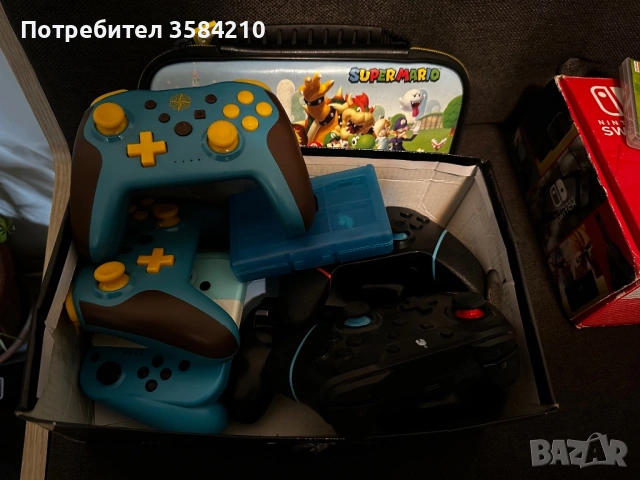 Nintendo Switch HAC-001(-01) + Zelda + калъф + аксесоари!, снимка 8 - Nintendo конзоли - 53406718