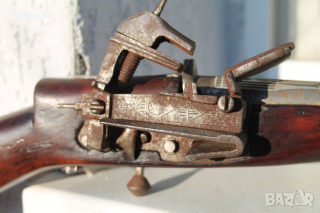 Кремъчна пушка Османска империя ,дамаскова цев, снимка 3 - Антикварни и старинни предмети - 38806851