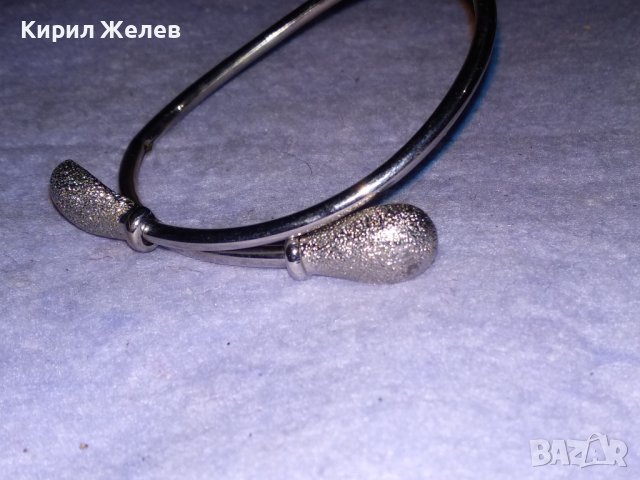 СТИЛНА МЕДНА НИКЕЛИРАНА СРЕБРИСТА РЕТРО СТИЛ ГРИВНИЧКА Тип ТОРКВА 6839, снимка 10 - Гривни - 41281158