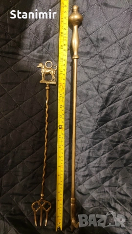 Бронзови ръжени за камина , снимка 6 - Декорация за дома - 53236769